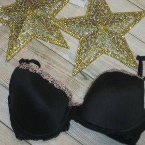 🟥$4 Felina Lingerie Padded Bra Size 36D Black